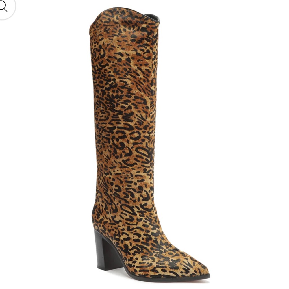 Price Firm - SCHUTZ Fur + Leather Boots - Picture 4 of 11